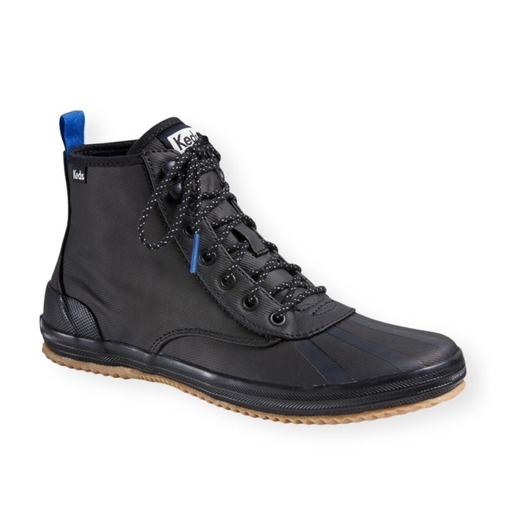 Keds Scout Splash Rain Boot in Black Size 7.